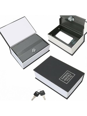 Aesco Kitap Görünümlü Kilitli Kasa ve Kumbara 18X11.5X5.5 cm