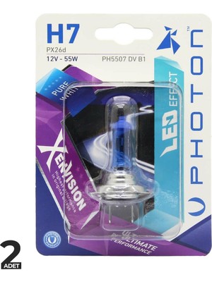 Aesco Photon Diamond Xen Vision 12V Beyaz Ampul H7
