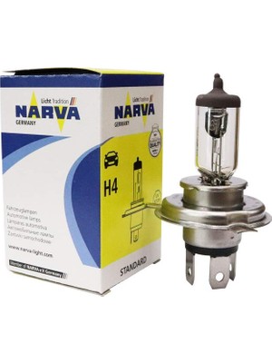 Aesco Narva Ampul H4 12V 100/90W P43T Tırnaklı Halogen