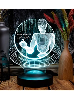Aesco Sevgilambası Web Tasarımcı Hediyesi, Yazılımcı Hediyesi, Grafiker Hediyesi, Developer Hediyesi, 3D LED Lamba