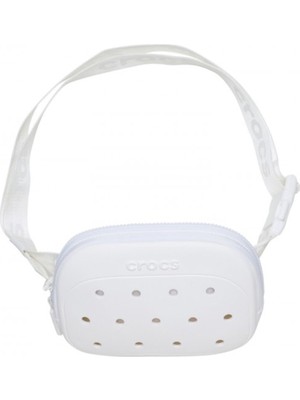 Aesco Crocs Unisex Bel Çantası, Tek Beden, CZFB0004-WHITE, Beyaz, Unisex Yetişkin