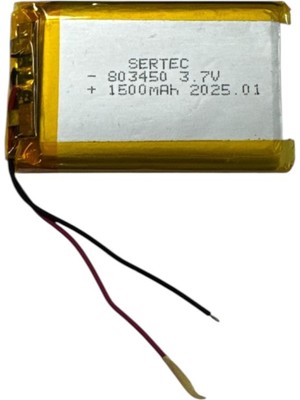 Marsilyan 803450 3.7V 1500MAH Li-Polymer Pil DEVRELI/1.5A