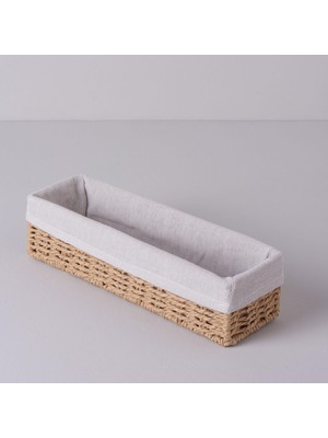Aesco Linens Carry 32X10X8 cm Sepet Naturel