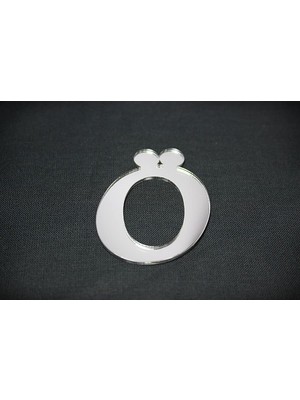 Aesco Benim Marifetlerim - Ö Harfi Gümüş Pleksi 4 cm