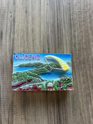 Aesco Pharus Patara Ölüdeniz Manzaralı Dekoratif Turistik Buzdolabı Magneti, El Yapımı, 3 Boyutlu Tasarım