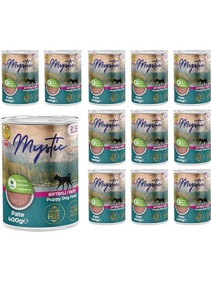 Die Grup Mystic Yavru Köpek Biftekli Pate 400 gr x 12 Adet