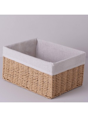 Aesco Linens Carry 34X25X18 cm Sepet Naturel