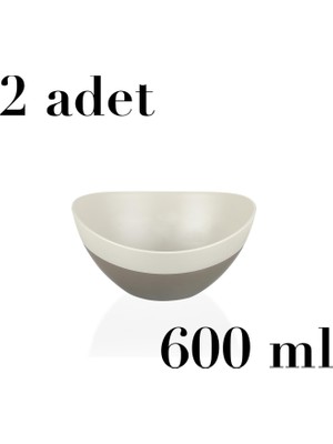 Aesco 2 Li Kase 600 ml Bpa Içermez Qlux Ideas Çift Renk Bej