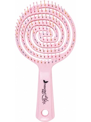 Aesco Nascita Pro 3D Flexi Kontrol Açma Tarama Saç Fırçası Pembe - 40