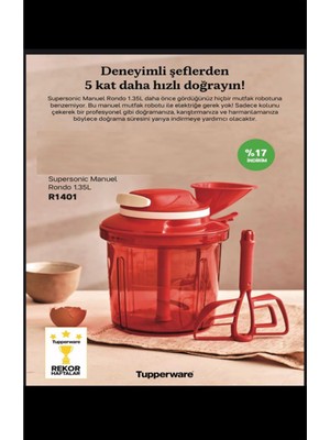 Aesco Tupperware Süpersonic El Rondosu 1,35 L