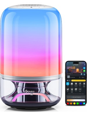 Aesco Govee Masa Lambası 2 Pro x Jbl Hoparlörlü, Min 35W+ Type-C Şarj Edilebilir H60200F1 (Şarj Adaptörü Dahil Değildir)