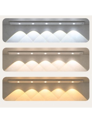Aesco Neo Vista Hareket Sensörlü Slim LED Kabin Armatürü Dekoratif Dim Edilebilir USB Şarjlı Aydınlatma (Beyaz, 60 Cm)