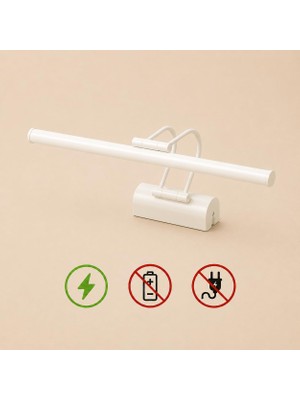 Aesco Sekatech Beyaz Kasa Gün Işığı Resim,tablo,ayna Üstü Banyo Ledli Aplik 6W 3200K 35 cm