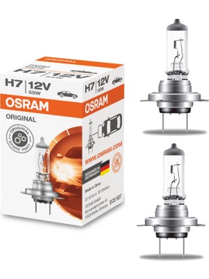 Aesco Osram 64210 H7 12V 55W Standart Ampül Alman Üretim 2 Adet