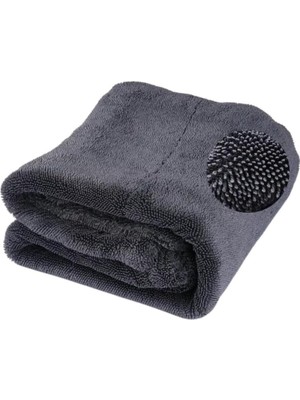 Aesco Polham Xl 60X90CM 1200GSM Süper Su Emici Özellikli Mikrofiber Araç Kurulama Havlusu, Çizik ve Iz Bırakmaz Bez
