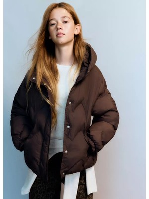 Mango Kapüşonlu Kapitone Anorak