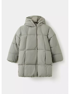 Mango Kapitone Uzun Anorak