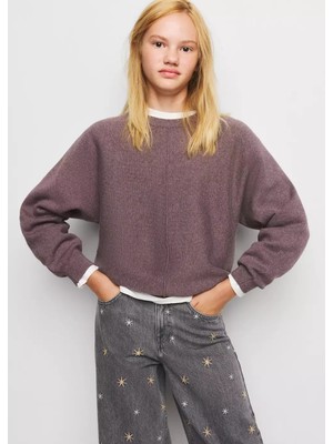 Mango Yıldız Işlemeli Wide Leg Jean