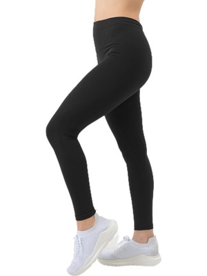 Aesco Doremi Seamless Spor Tayt Siyah L-Xl