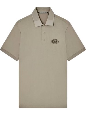Aesco Ea7 Emporio Armani Erkek Golf Pro Polo Tişört Teknik Kumaştan Ventus7 7M001290AF13689 8033920978403-3XL, Bej, Xl