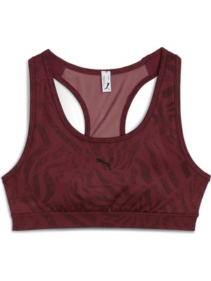 Aesco Puma Kadın 4keeps Bra Padded Prınt Spor Südyeni Ruby SHIMMER-AW-053341-0001 Xs