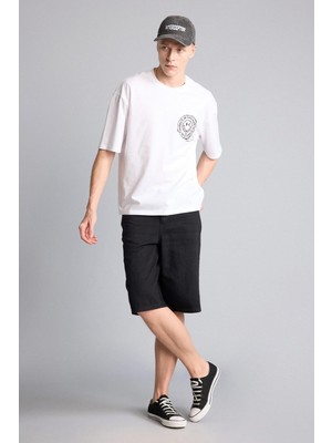Aesco DEFACTO%100 Pamuk Baggy Fit Bermuda Şort G4193AX26SM