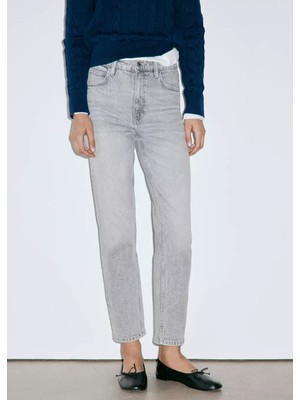 Mango Newmom Confort Yüksek Belli Jean Pantolon