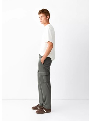 MANGO Teen Düz kesim kargo pantolon
