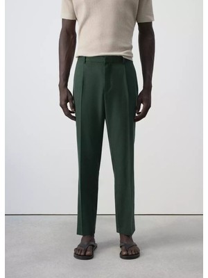 Mango Lyocell Pamuk Karışımı Regular Fit Pantolon