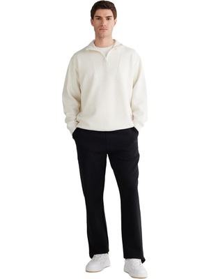 Aesco Gant Erkek Siyah Regular Fit Eşofman Altı