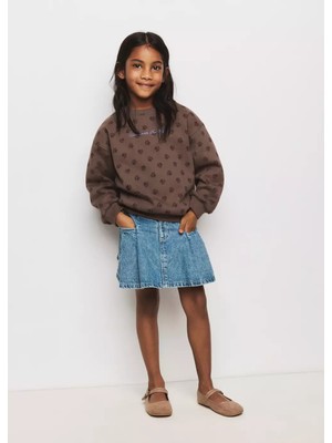 Mango Desenli Işleme Detaylı Sweatshirt