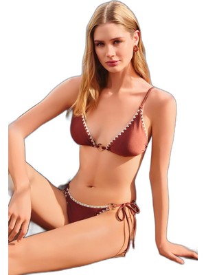 Aesco Suwen Cowgirl Aksesuarlı Kroşetalı Bikini Alt