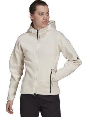 Aesco Adidas W Z.n.e Fz Kadın Günlük Ceket H40976 Beyaz L