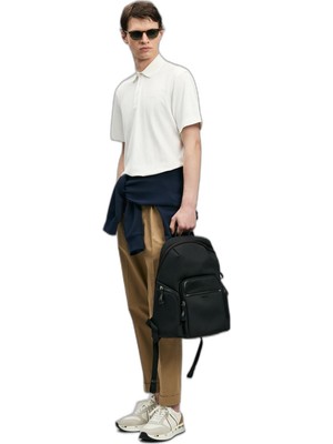 Aesco Lufian Erkek Hudson Smart Polo T-Shirt 111040234 Beyaz