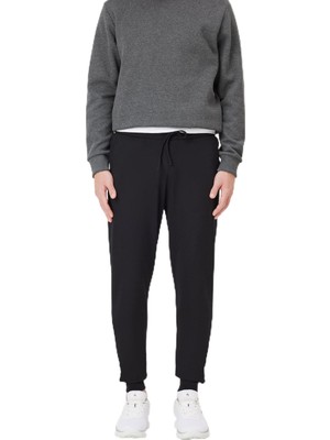 Aesco Ac&co/altınyıldız Classics Standart Fit Normal Kesim 2 Iplik Cepli Rahat Recycle Pamuklu Jogger Eşofman Altı, Renk Siyah, Beden M