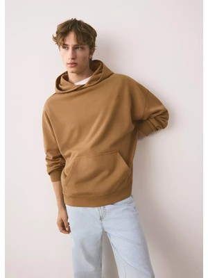 Mango Cepli Pamuklu Sweatshirt