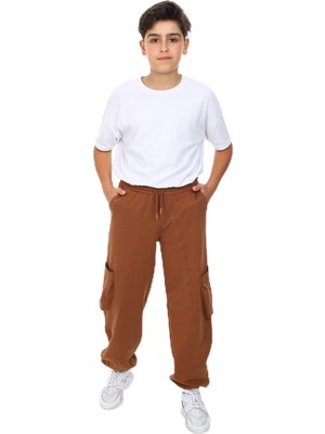 Aesco Toontoy Erkek Çocuk Eşofman Alt, Kahverengi, 10 Yaş