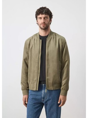 Mango Süet Görünümlü Bomber Ceket