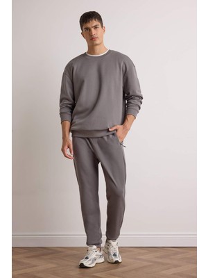 Aesco Defacto Slim Fit Dar Kesim Fermuar Cepli Pike Eşofman Altı D5258AX25AU