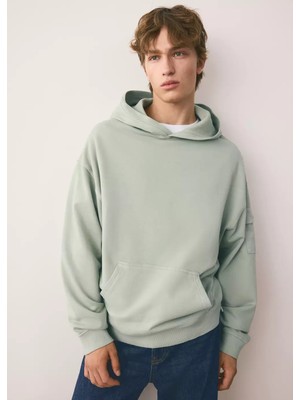 Mango Pamuklu Kargo Sweatshirt