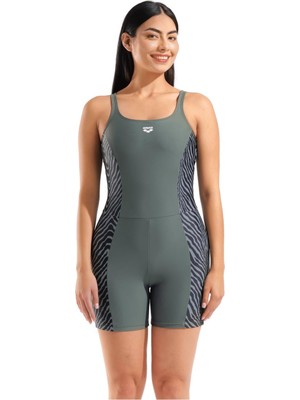 Aesco Arena Woman Sleeveless Slimkini Mayo Sage Zebra, M, 011079590, Sage Zebra, Kadın