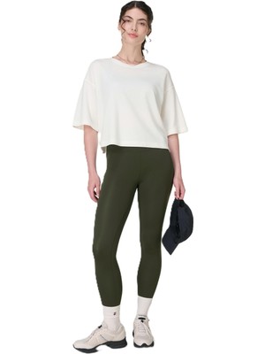 Aesco Sweaty Betty All Day 78 Leggings Tayt, L, SB1015978-301, Norı Green, Kadın