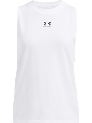 Aesco Under Armour Kadın Rakip Kas Tankı, (100) Beyaz / / Siyah, Xl