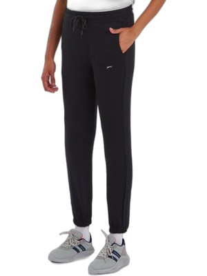 Aesco Slazenger Kıno Kadın Cepli Siyah Eşofman Altı, M