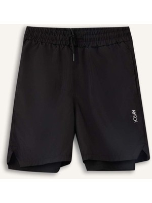 Aesco Defacto Regular Fit Spor Baskılı Şort Erkek Çocuk F2417A826SM