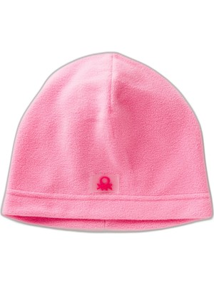 Aesco United Colors Of Benetton Erkek Çocuk Logo Detaylı Bere, 6-7 Yaş, 225A6U87CA02U, Pembe, Erkek-Çocuk