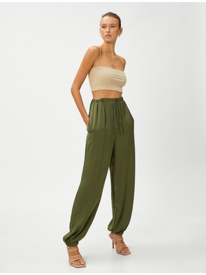 Aesco Jogger Pantolon Beli Bağlamalı Rahat Kesim
