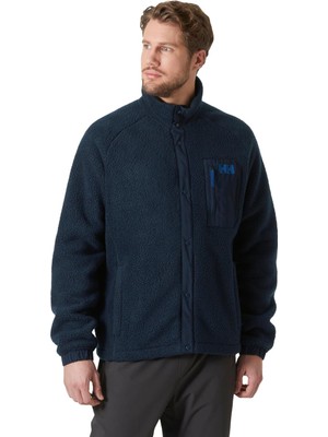 Aesco Helly Hansen Düz Lacivert Erkek Polar Sweatshırt HHA.63348_HELLY Hansen Panorama Pıl
