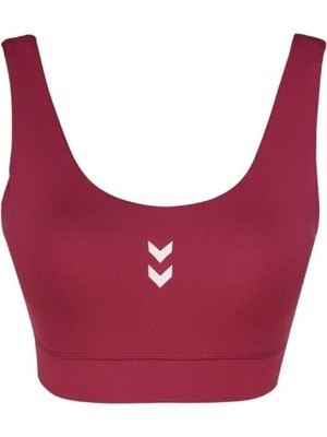 Aesco Hummel Bra Sajar Kadın Yuvarlak Yaka Atlet, Xs, 07-912339-1, Bordo