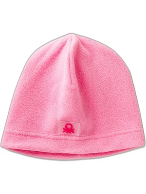 Aesco United Colors Of Benetton Erkek Çocuk Logo Detaylı Bere,pembe 4-5 Yaş